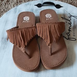 Yellow Box sandals, Tabetha